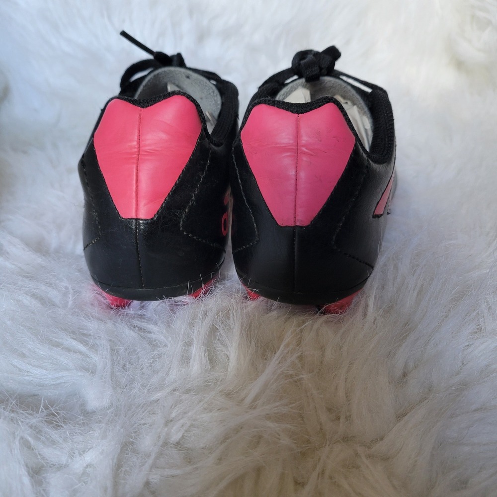 Adidas FV2895 Goletto Soccer Cleats Shoes Black Hot Pink youth big kids Size 4.5 - Picture 12 of 16